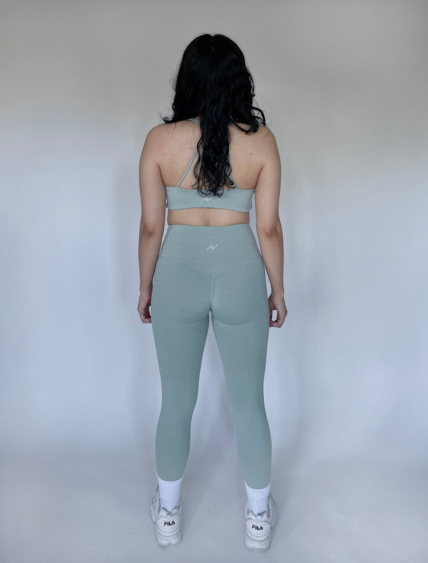 Perseverance - Leggings in Green Lily