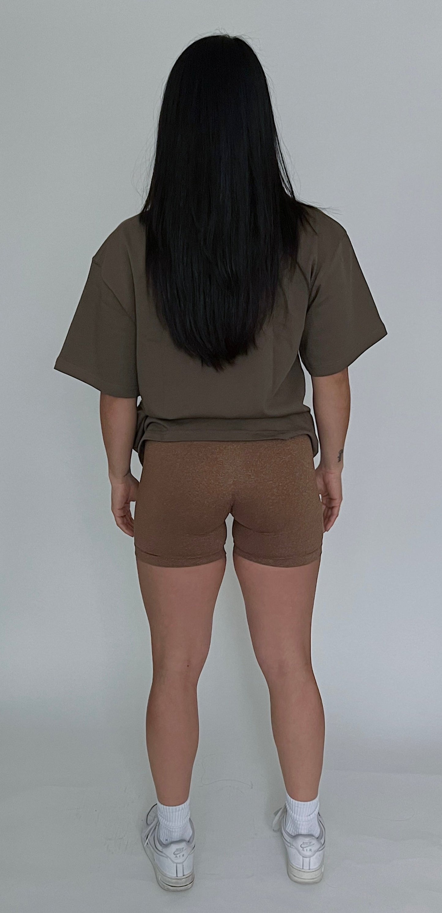 Hopeful- Seamless Biker Shorts in Honey