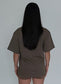 Devoted- Oversized Tee in Mud Brown