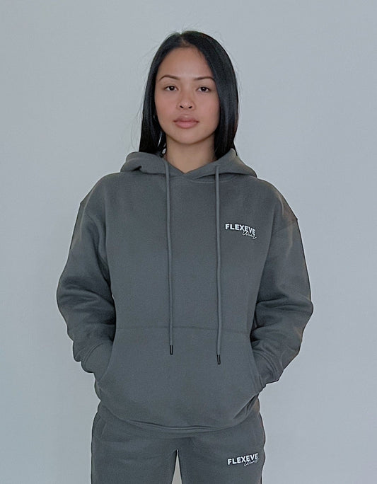 Seek First- Oversized Hoodie in Dove Gray